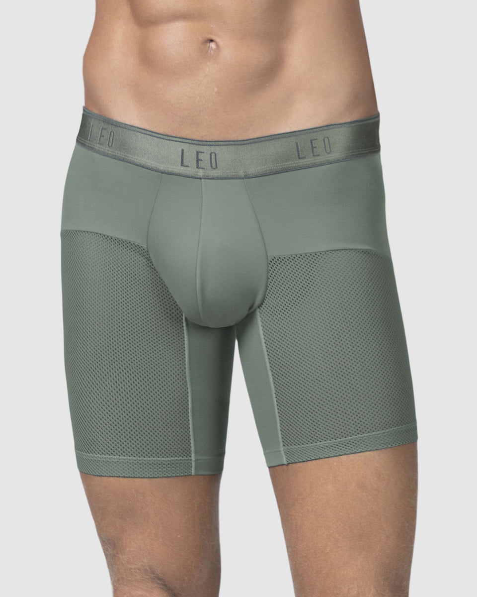 Bóxer medio de secado rápido con mallas transpirables en microfibra