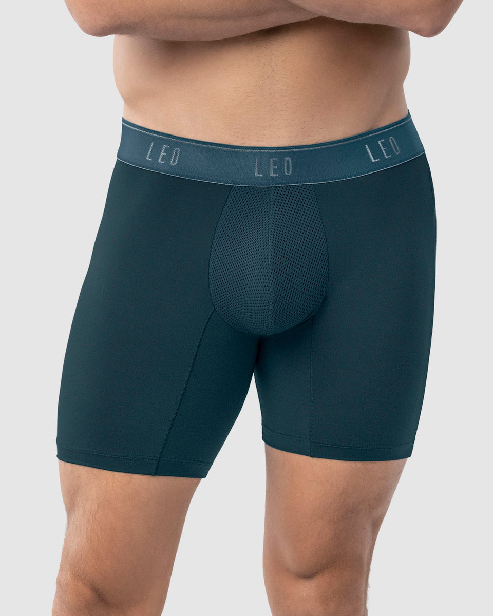 Bóxer deportivo con bolsillo lateral en microfibra