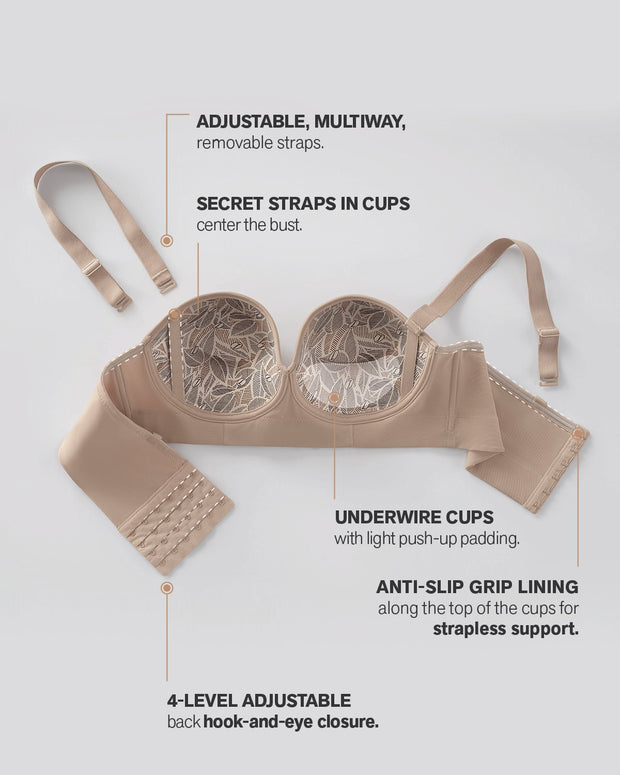 Paquete x 2 sujetadores sin tirantes Bustier 360° de perfección#all_variants