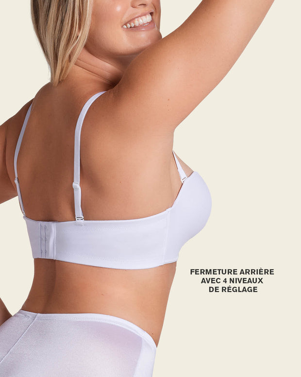 Sujetador wow de triple relleno ideal como sin tirantes#color_000-blanco