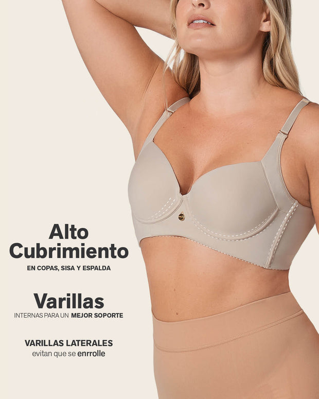 Paquete x 2 sujetadores de push up suave y buen cubrimiento en sisa y espalda Cover Bra#all_variants