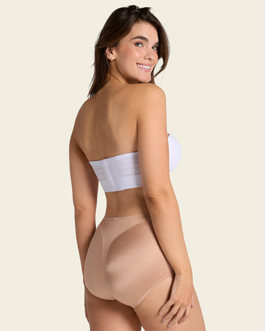 Braga clásica tiro alto de control de abdomen#color_878-beige