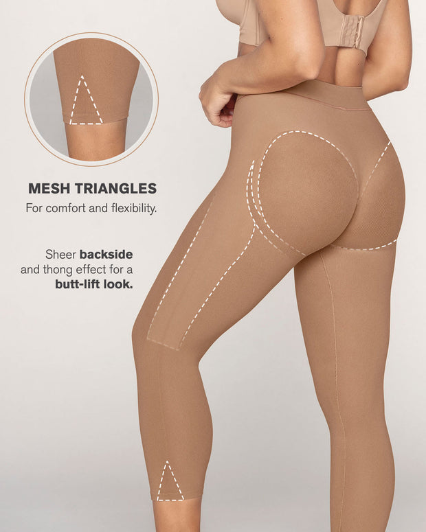 Faja pantalón capri invisible con push up en glúteos#all_variants