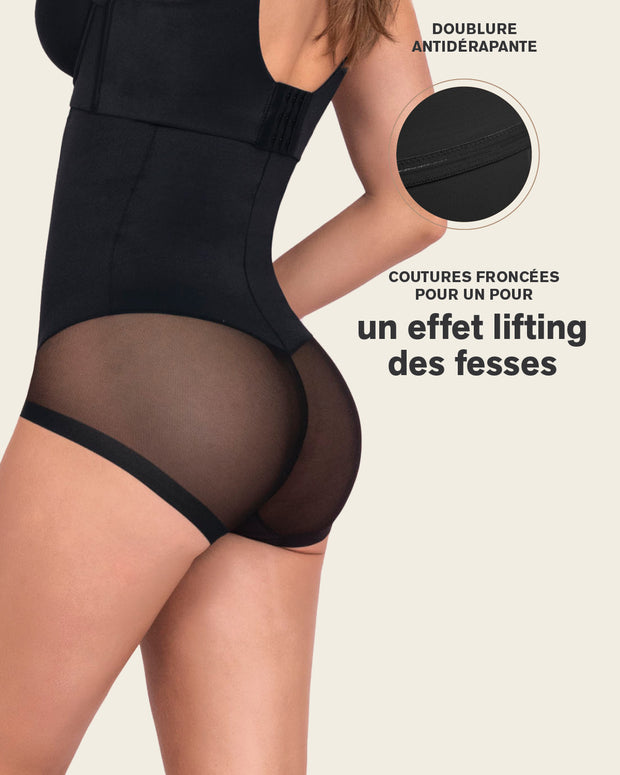 Braga faja invisible de tiro alto y control de abdomen#color_700-negro