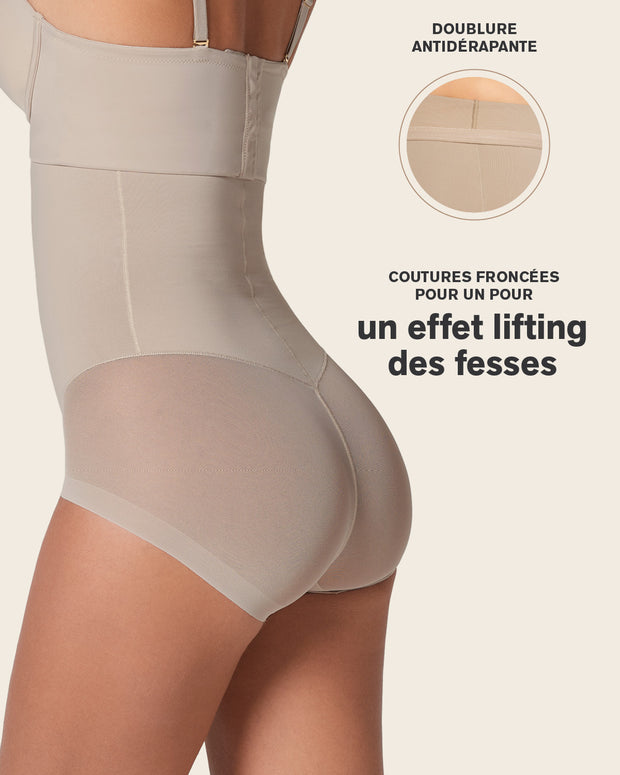 Braga faja invisible de tiro alto y control de abdomen#color_802-habano-claro