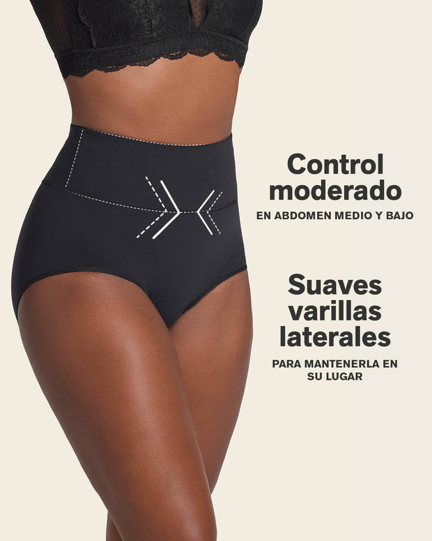Braga faja de control moderado tiro alto en skinfuse#color_700-negro