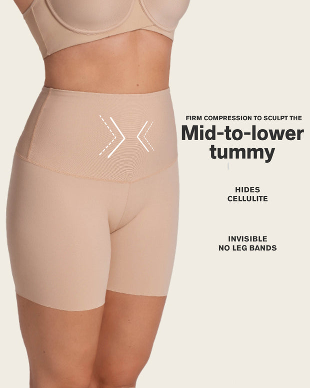 Short de control de abdomen y cintura que disimula la celulitis#color_802-habano-claro