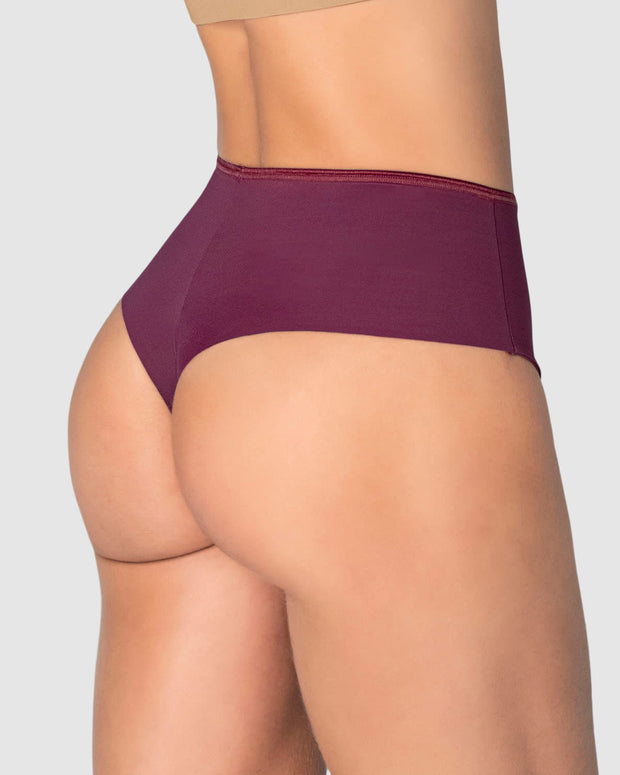 Braga faja tanga de control fuerte tiro alto#color_466-vino