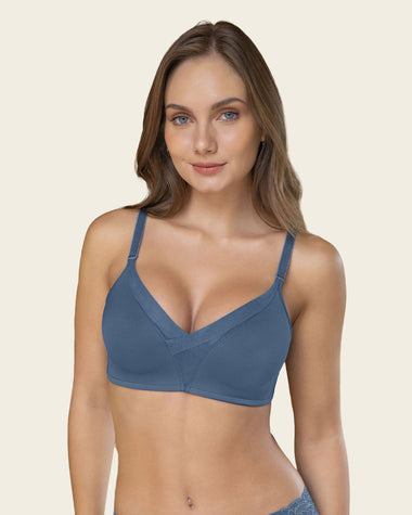 Sujetador sin aro de push up alto incorporado Magical Bra#color_544-azul-medio