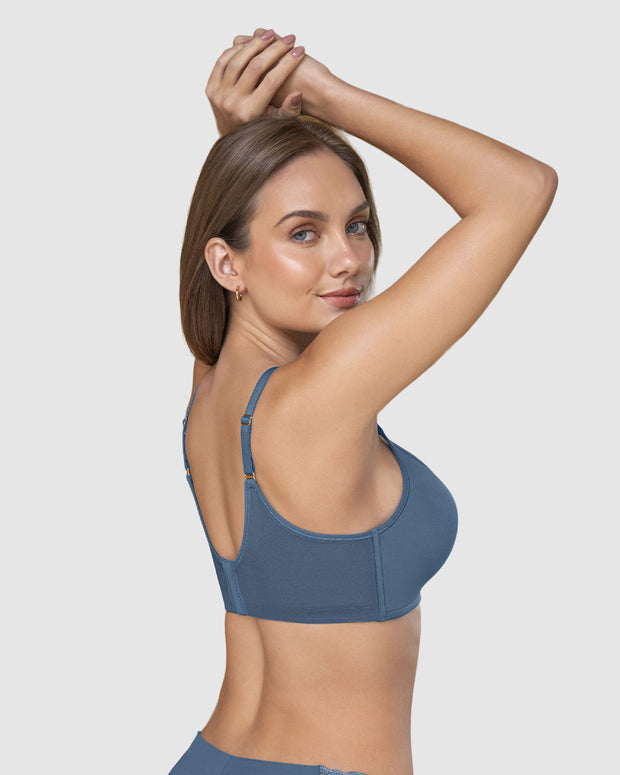 Sujetador sin aro de push up alto incorporado Magical Bra#color_544-azul-medio
