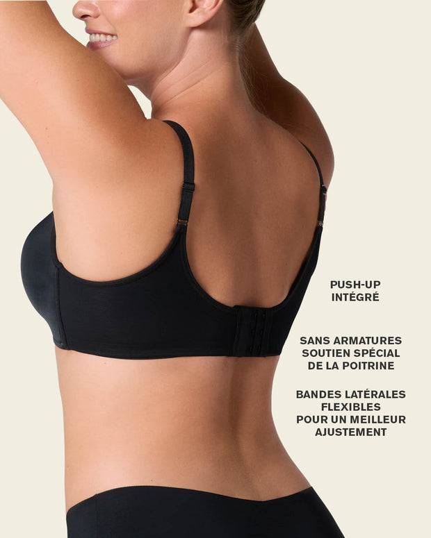 Sujetador sin aro de push up alto incorporado Magical Bra#color_700-negro