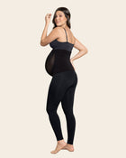 Legging para el embarazo con soporte lumbar y banda que soporta el abdomen