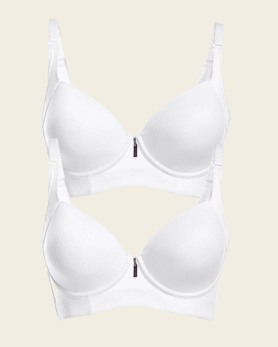 Paquete x 2 sujetadores de push up suave y buen cubrimiento en sisa y espalda Cover Bra