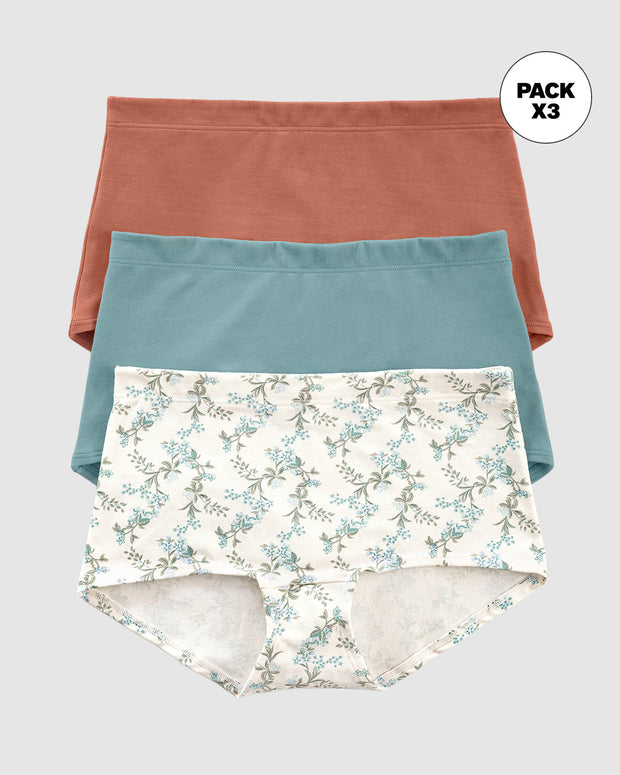 3 bóxers en algodón elástico con buen cubrimiento#color_s37-estampado-verde-azul-terracota