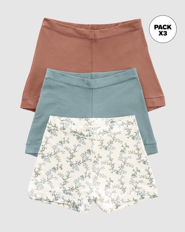 Paquete x 3 bóxers con algodón de excelente cubrimiento#color_s40-estampado-verde-azul-terracota
