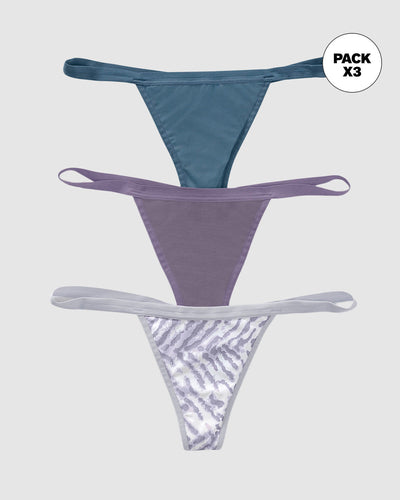 Paquete x 3 tangas descaderadas#color_s47-estampado-azul-morado