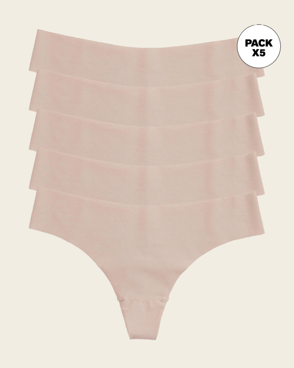 Braga tanga invisible ultraplana sin elásticos y de pocas costuras