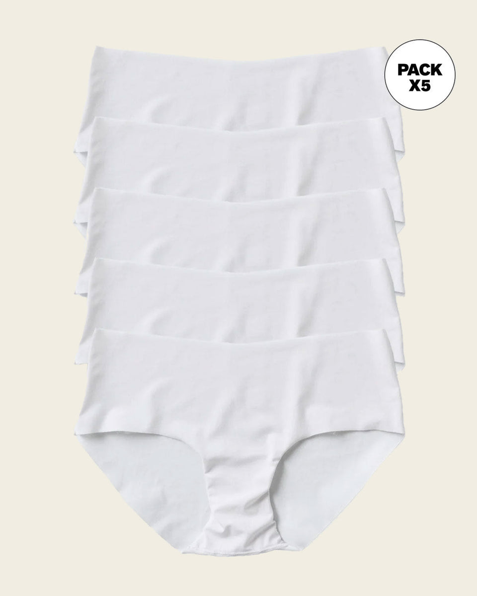Braga culotte invisible ultraplano sin elásticos y de pocas costuras