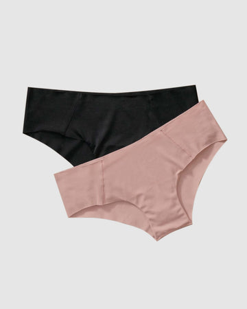 Paquete x 2 culottes invisibles ultracómodos de tiro bajo#color_s04-rosado-claro