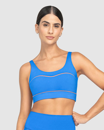 Top deportivo con tirantes dobles en espalda#color_502-azul