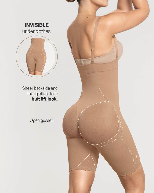Braga faja media pierna invisible levanta glúteos#all_variants