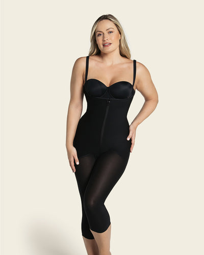 Faja body de control estilo capri levanta glúteos#color_700-negro